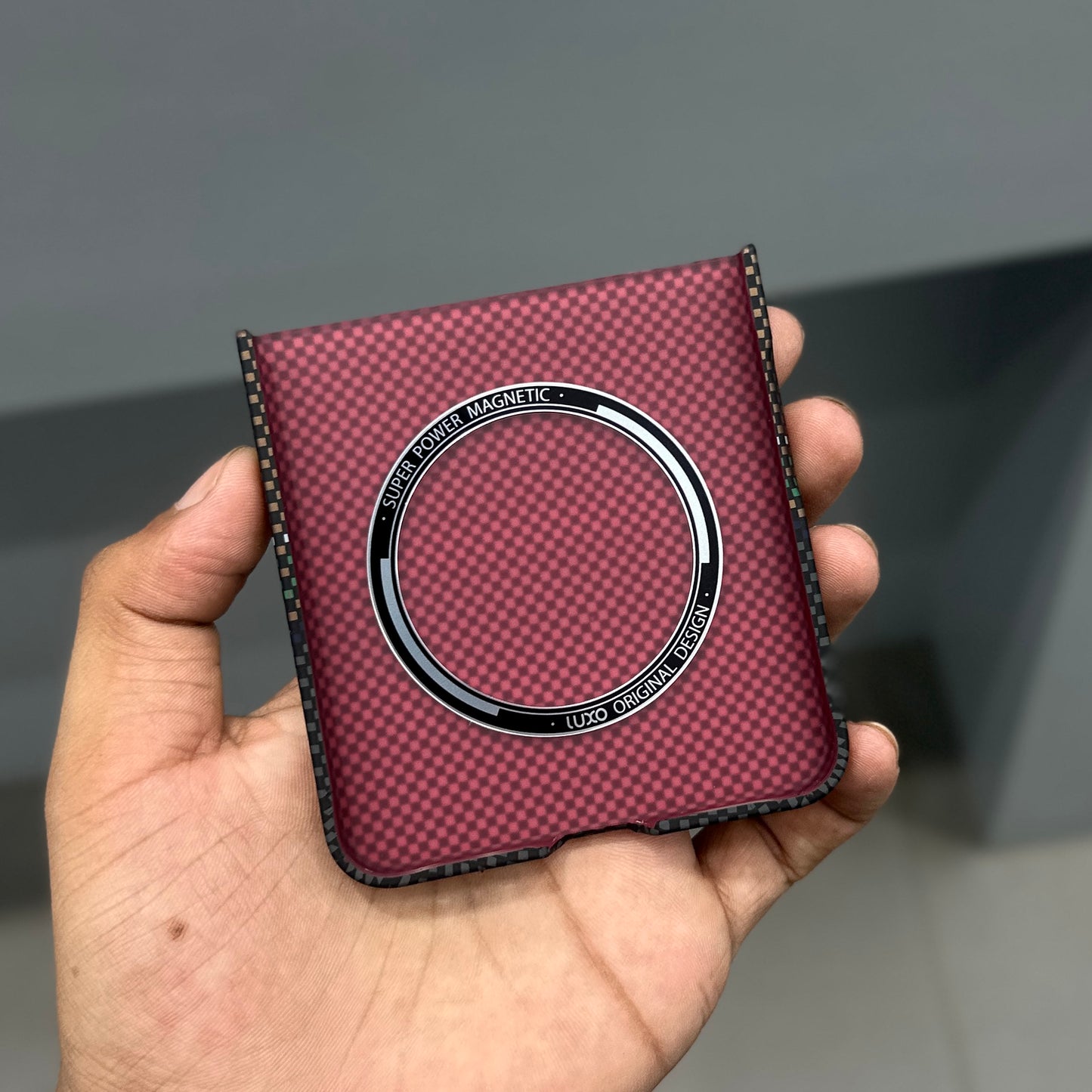 LUXO BOOM BROWN MAGSAFE CASE - FOLD SERIES ( No. 3846 )