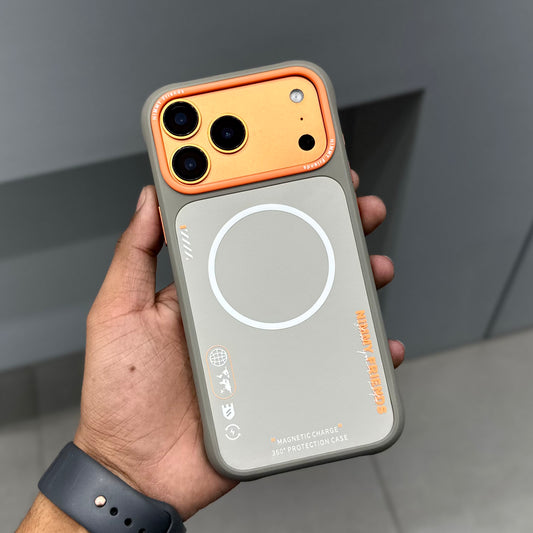 NIMMY MAGSAFE CASE - GREY ORANGE ( No. 2619 )