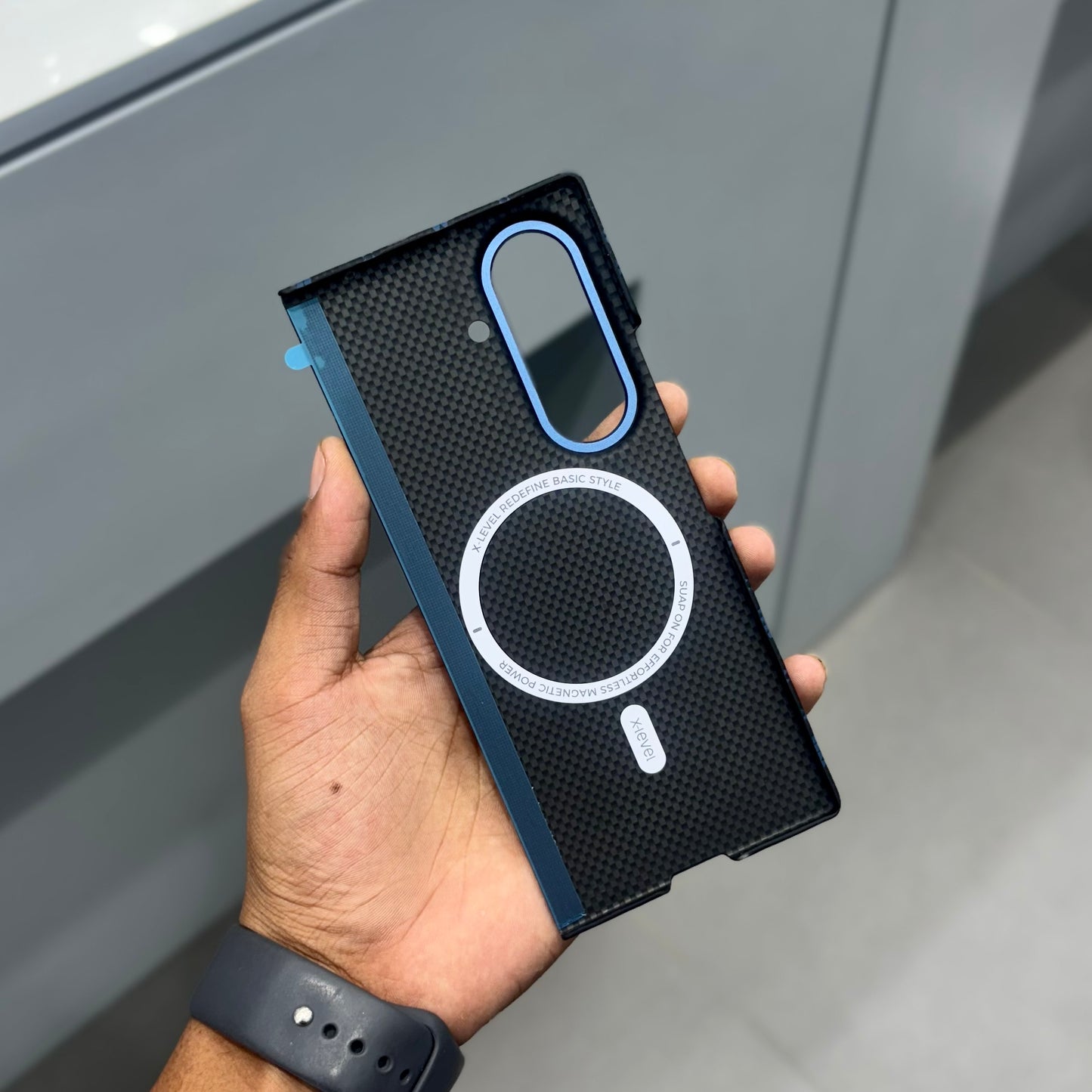 Xlevel Carbon Case-Samsung-Blue Black ( No. 2048 )