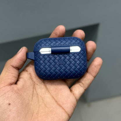 GLITCH SILICON AIRPODS CASE - BLUE ( No. 2844 )