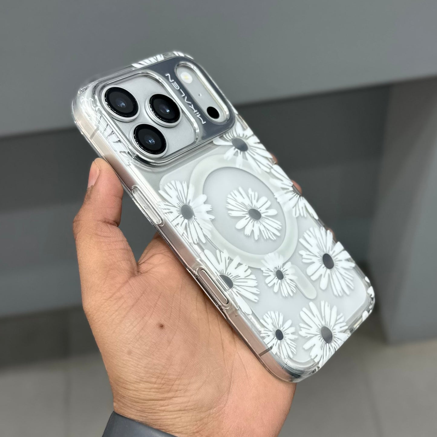 MIKALEN FLOWER MAGSAFE - SILVER ( No. 3064 )