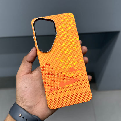 LUXO CARBON CASE SAMSUNG - ORANGE STARS ( No. 3171 )