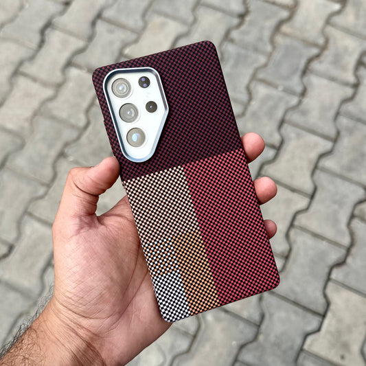Luxo Brown Check 10.0 Case With Magsafe-Samsung ( No. 1890 )
