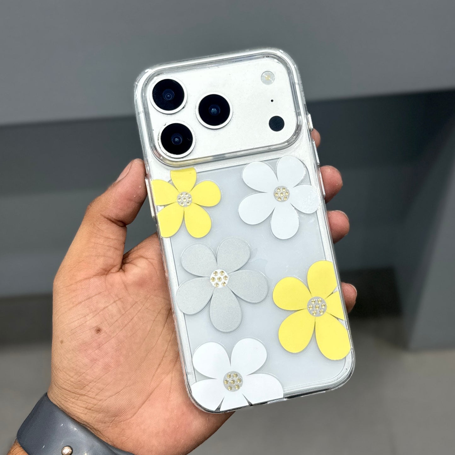 COME FLOWER CASE - WHITE - YELLOW ( No. 2976 )