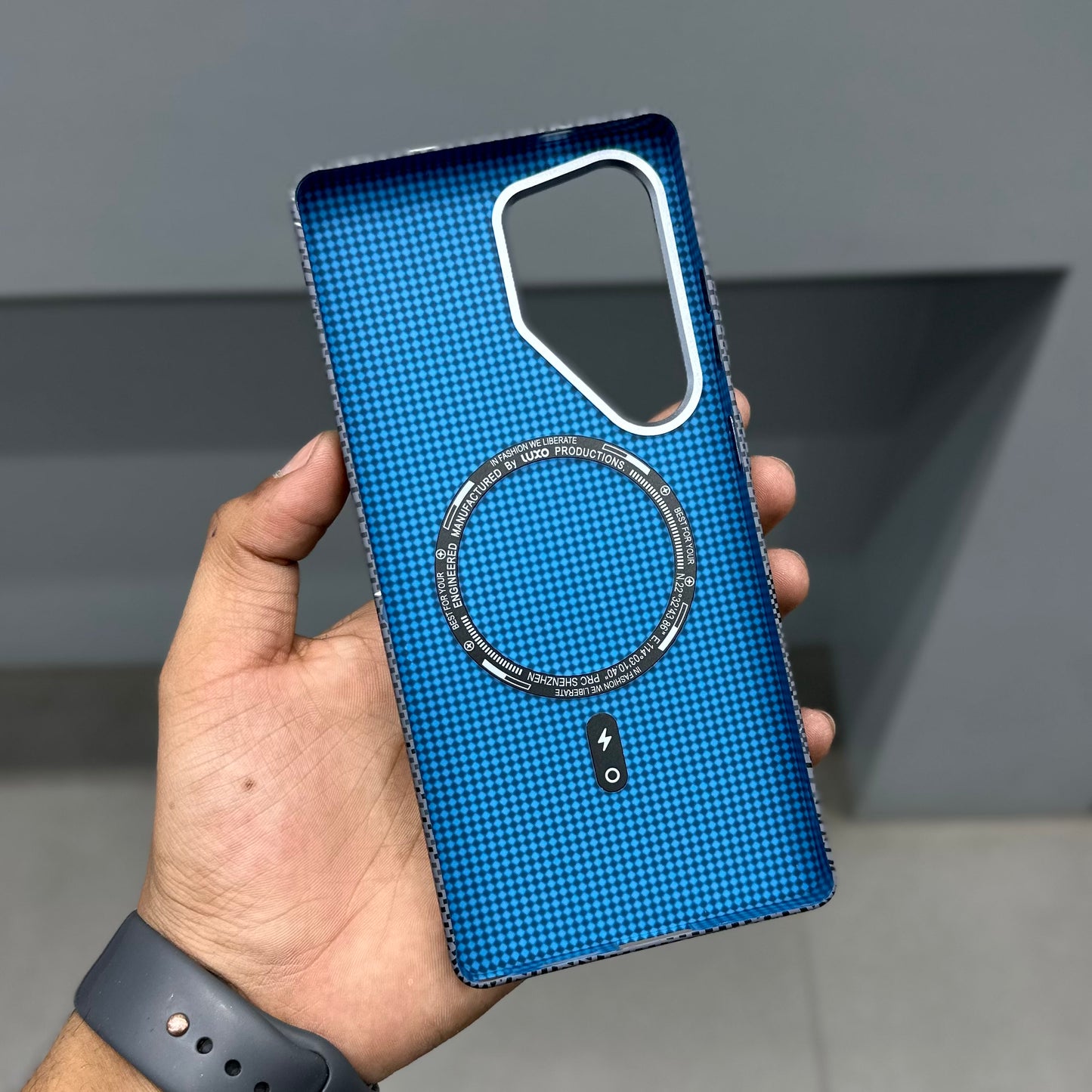 LUXO CARBON CASE SAMSUNG -GREY STARS ( No. 3168 )