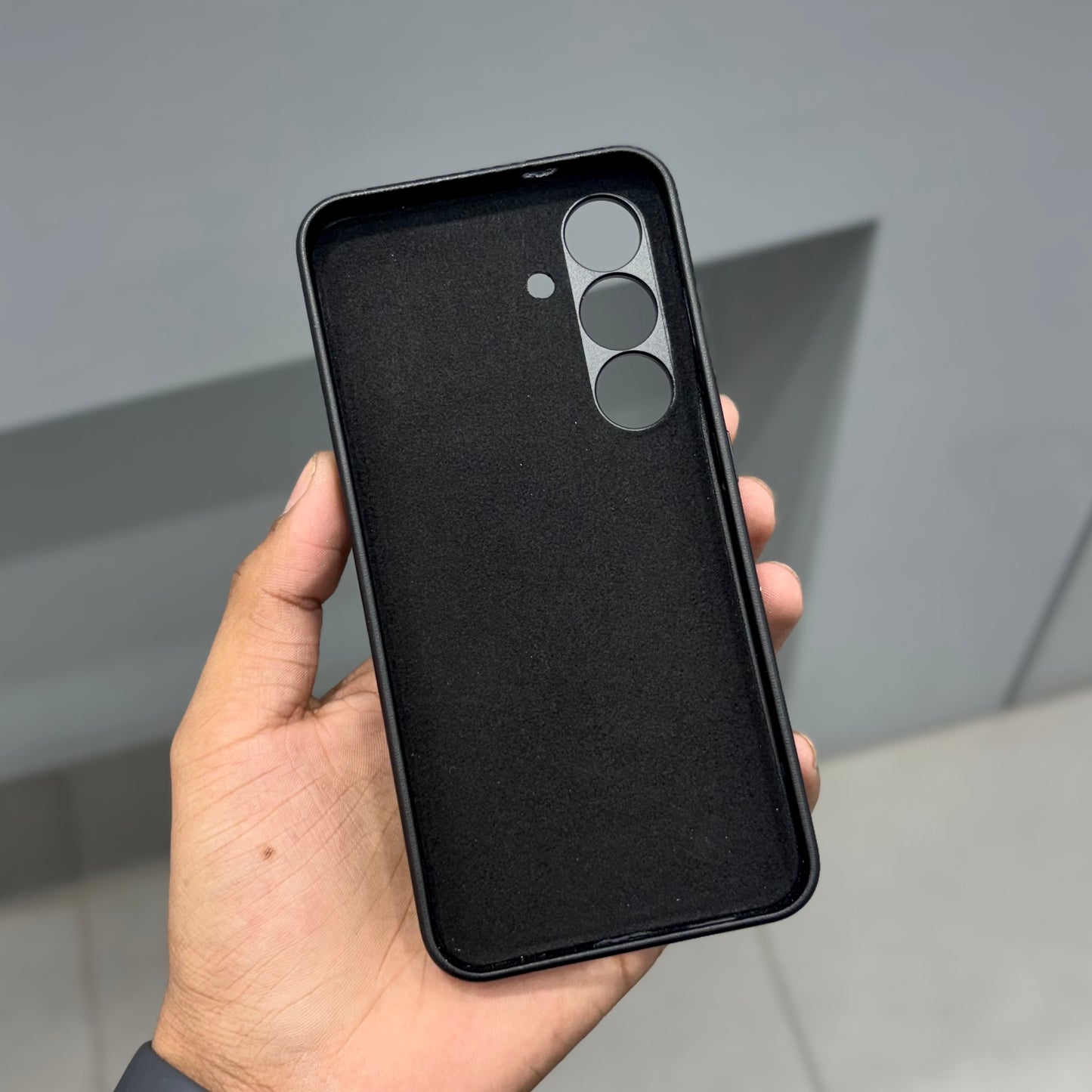 SAM VEGAN LEATHER CASE SAMSUNG - BLACK ( No. 2465 )