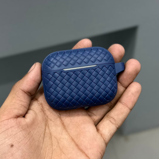 GLITCH SILICON AIRPODS CASE - BLUE ( No. 2844 )