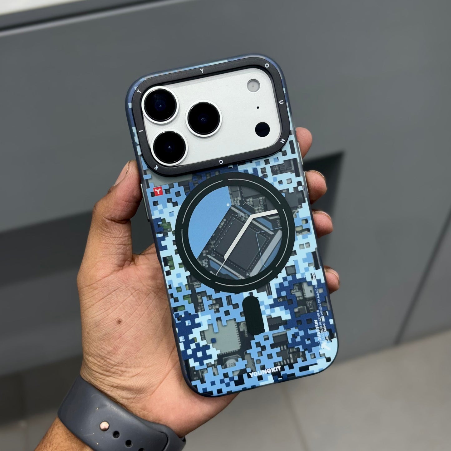 YOUNGKIT CEMO MAGSAFE CASE - BLUE ( No. 3625 )