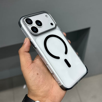 TRANZO METAL RING MAGSAFE CASE - BLACK TPU ( No. 2759 )