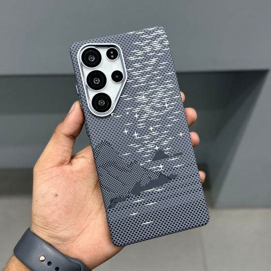 LUXO CARBON CASE SAMSUNG -GREY STARS ( No. 3168 )