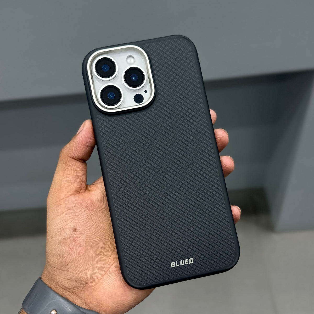 BLUEO REAL CARBON CASE - BLACK ( No. 3557 )