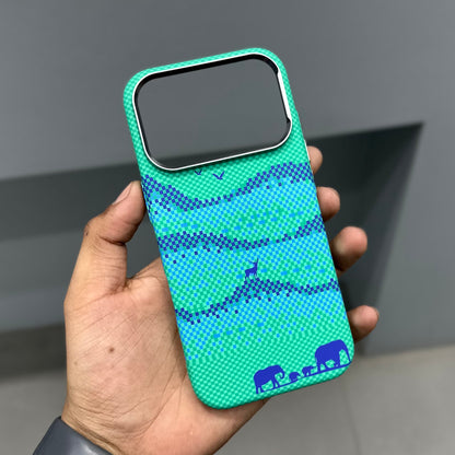 LUXO CARBON CASE - GREEN ANIMALS ( No. 3166 )