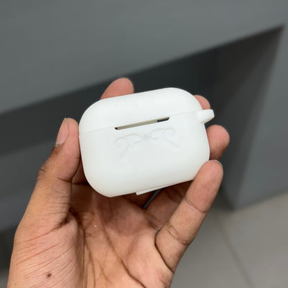 AIRPODS SILICON CASE - WHITE ( No. 2671 )