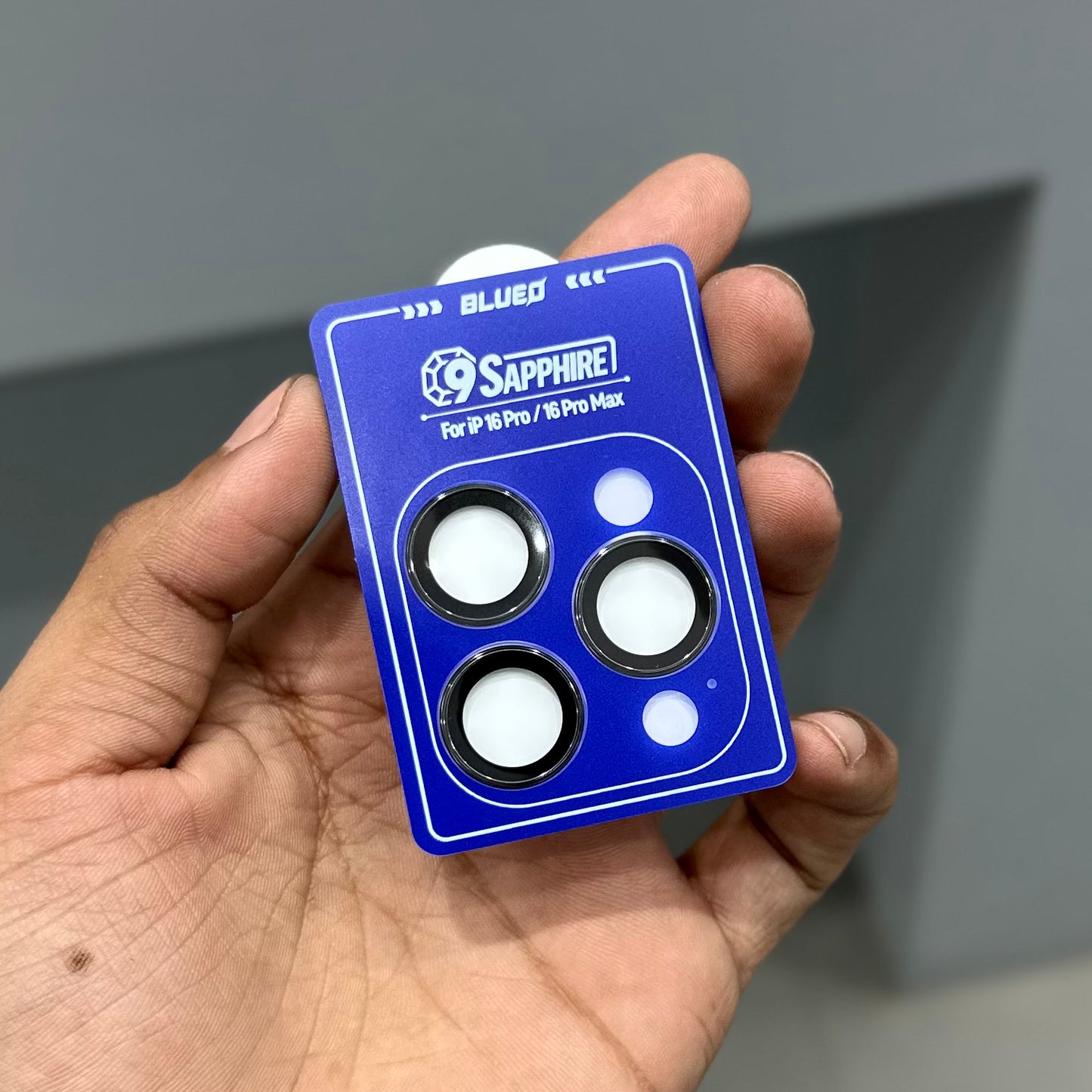 BLUEO SAPPHIRE 1 - 1 CAMERA RINGS - BLACK TITANIUM ( No. 2894 )