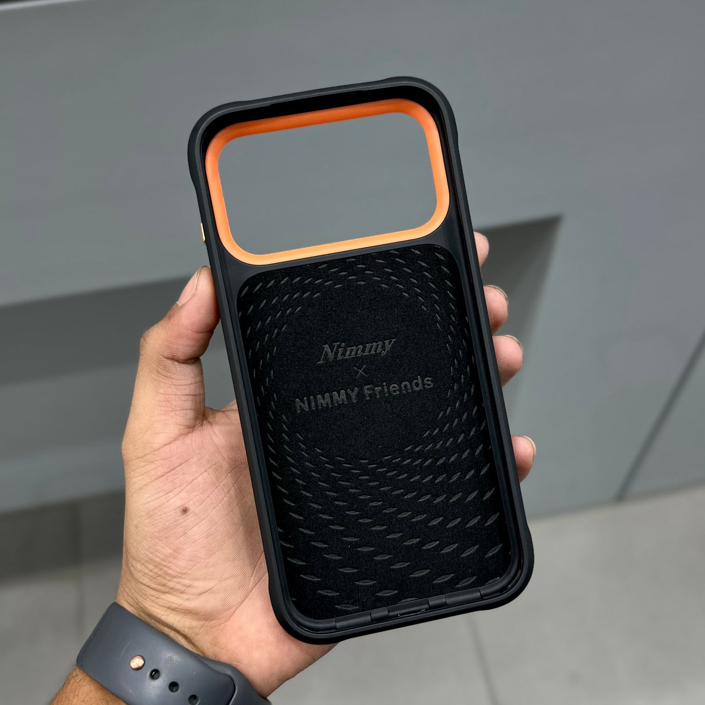 NIMMY POPUP CASE - BLACK ORANGE ( No. 2703 )