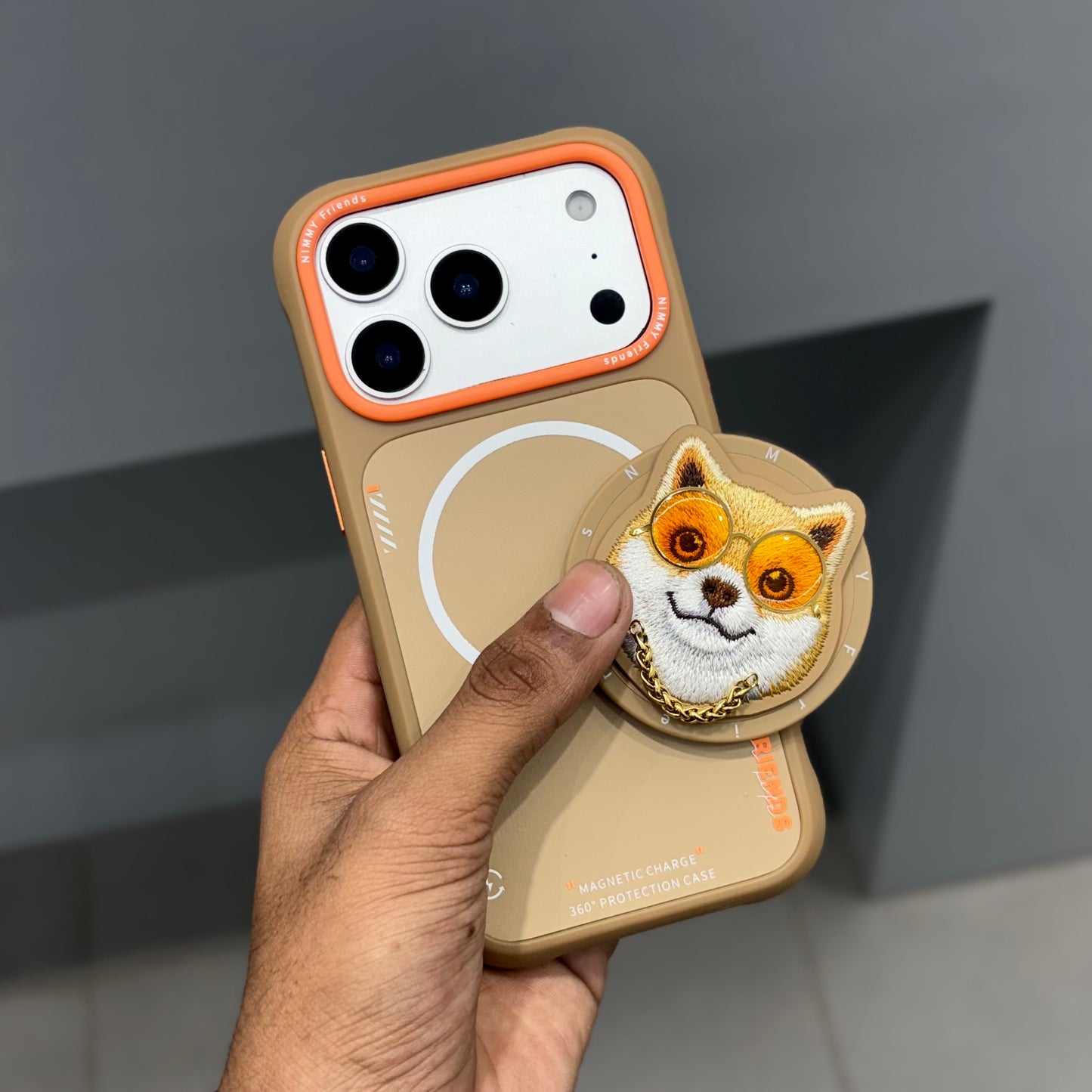 NIMMY POPUP CASE - BROWN ORANGE ( No. 2698 )