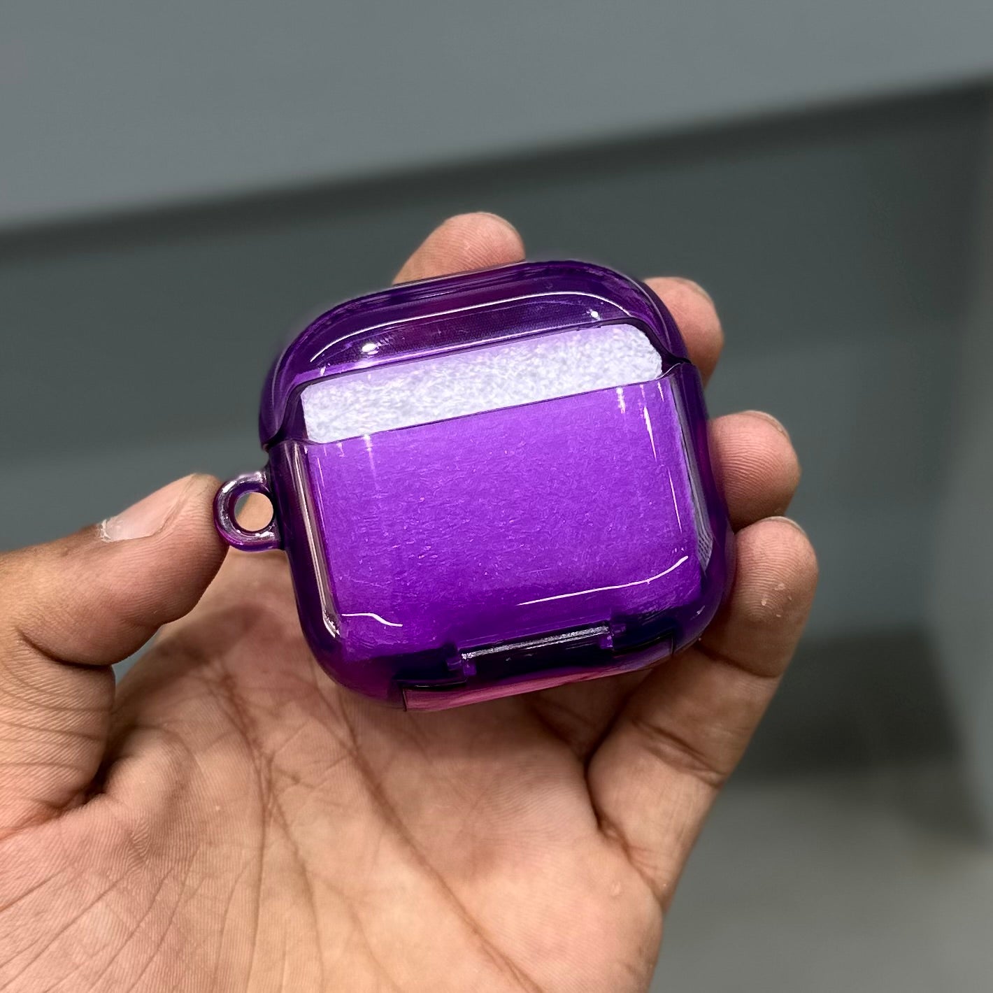 EGG SHELL GAME POD AIRPODS CASE - PURPLE ( No. 3563 )