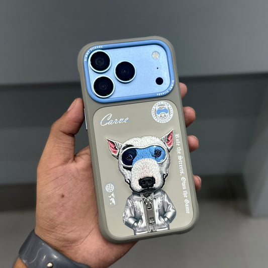 NIMMY DOG CHAIN CASE - GREY BLUE 2.0 ( No. 2534 )