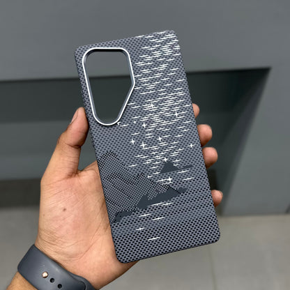 LUXO CARBON CASE SAMSUNG -GREY STARS ( No. 3168 )