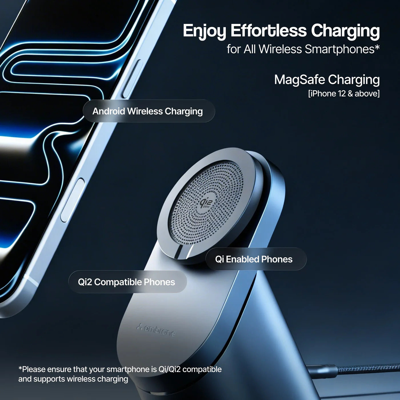 AMBRANE WIRELESS CHARGER AEROSYNC Q4 ( No. 3784 )