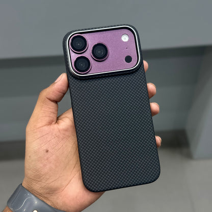CMAQ X CARBON REAL COBON CASE - BLACK ( No. 3867 )