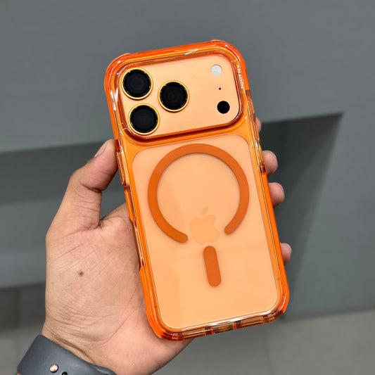 NY JOY COMBAT TRIPLE LAYERED MAGSAFE CASE-ORANGE ( No. 2925 )