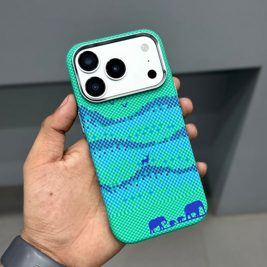 LUXO CARBON CASE - GREEN ANIMALS ( No. 3166 )