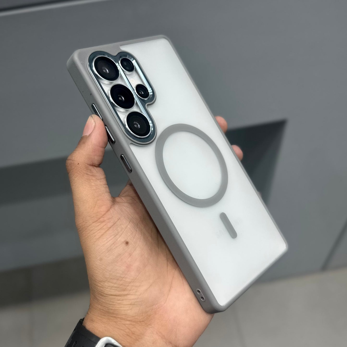 KEHUIMEI FROSTED CASE MAGSAFE - GREY ( No. 2742 )