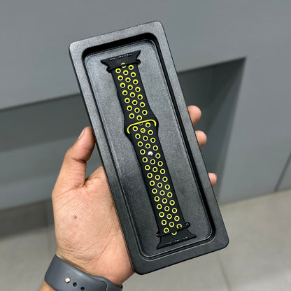 AERO FLEX SPORTS STRAP - BLACK - NEOW GREEN ( No. 3086 )