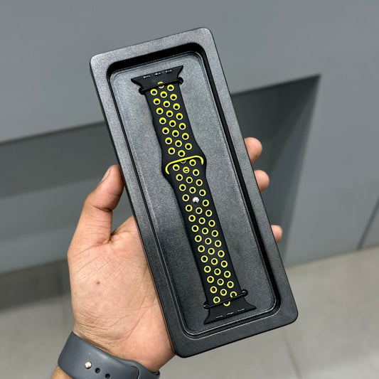 AERO FLEX SPORTS STRAP - BLACK - NEOW GREEN ( No. 3086 )