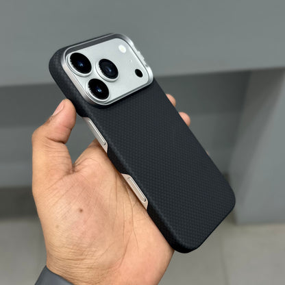 SLIVA IKEVLAR REAL CARBON CASE - BLACK - GREY ( No. 3134 )