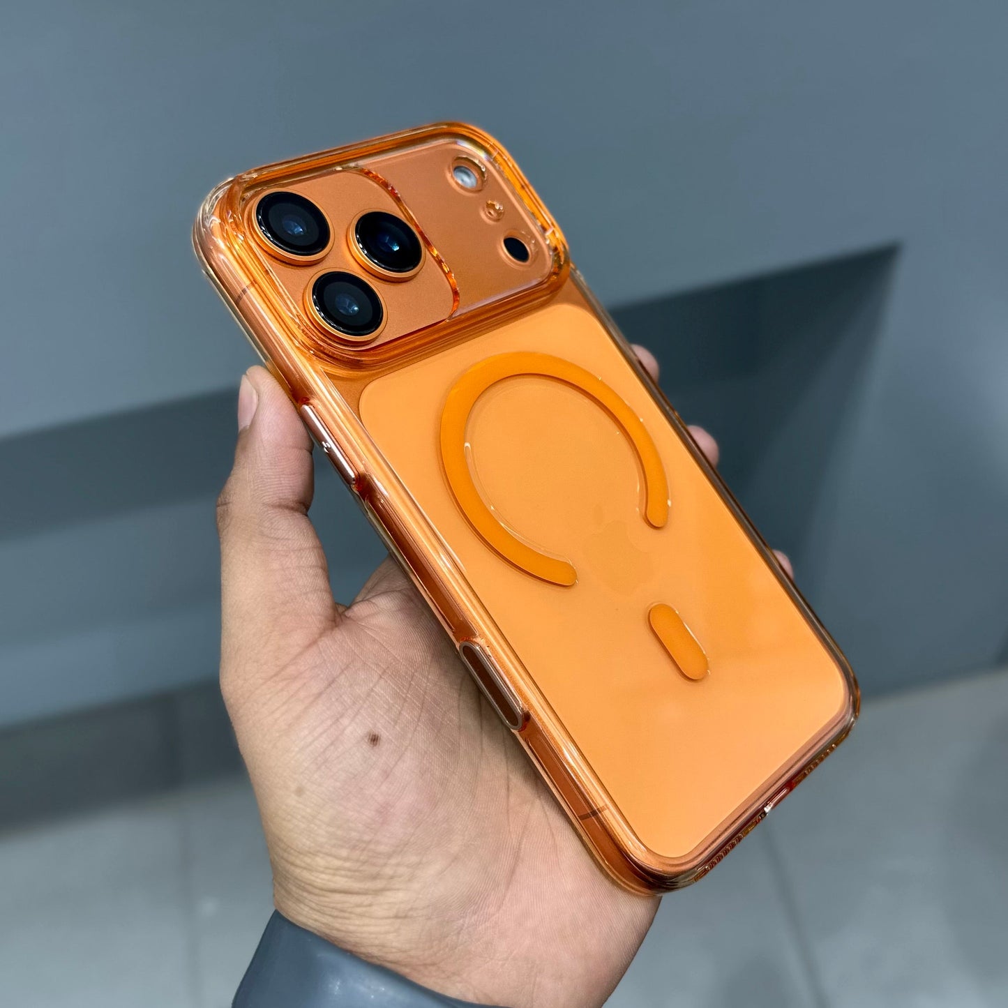 CMAQ ULTRA CLEAR CAPTURE CASE-ORANGE ( No. 3074 )