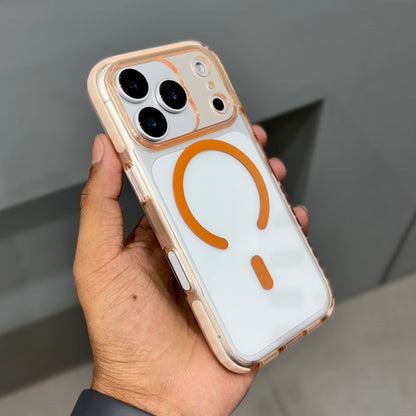 NITO Side Bumpper with Button and Magsafe Case - Orange ( No. 2188)