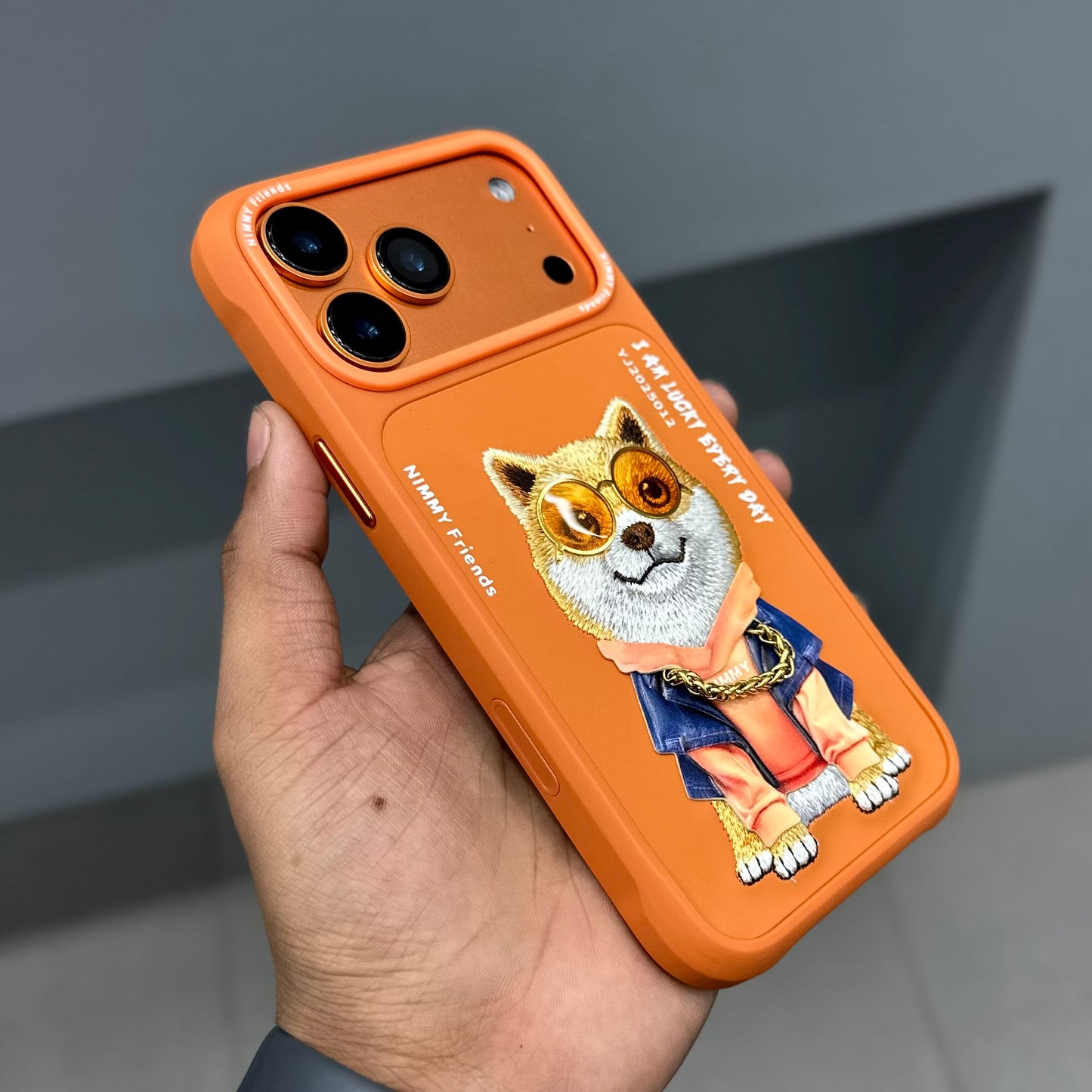 NIMMY DOG CHAIN CASE ORANGE ( No. 2852 )