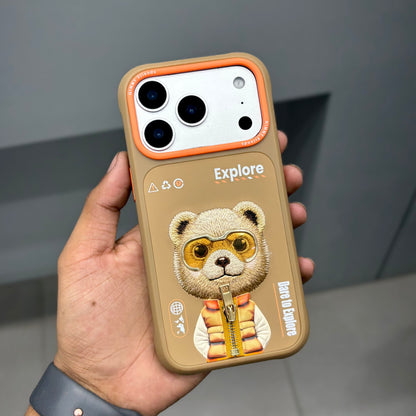 NIMMY BEAR CHAIN CASE -BROWN ( No. 2545 )