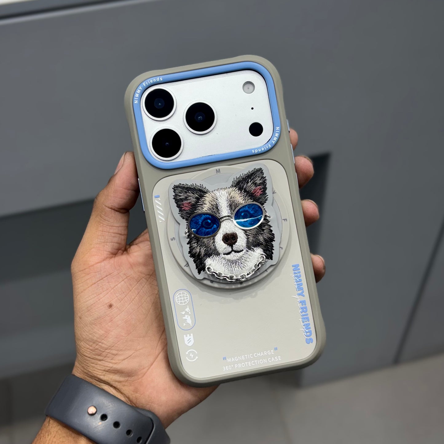 NIMMY POPUP CASE - GREY BLUE ( No. 2700 )