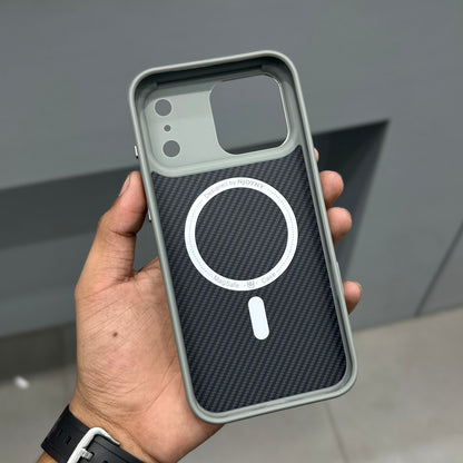 NY JOY CARBON CASE WITH MAGSAFE - GREY ( No. 2827 )