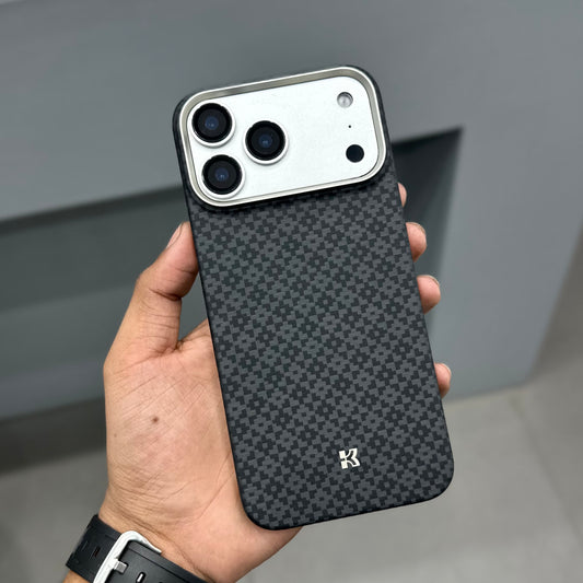 BENKS ARMOR GRID REAL CARBON CASE MAGSAFE - BLACK ( No. 2832 )