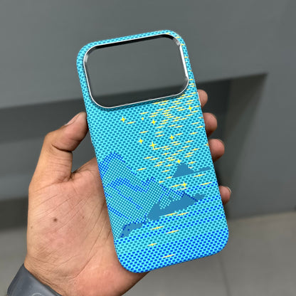 LUXO MAGSAFE CASE - SKY BLUE MOUNT STARS ( No. 3578 )