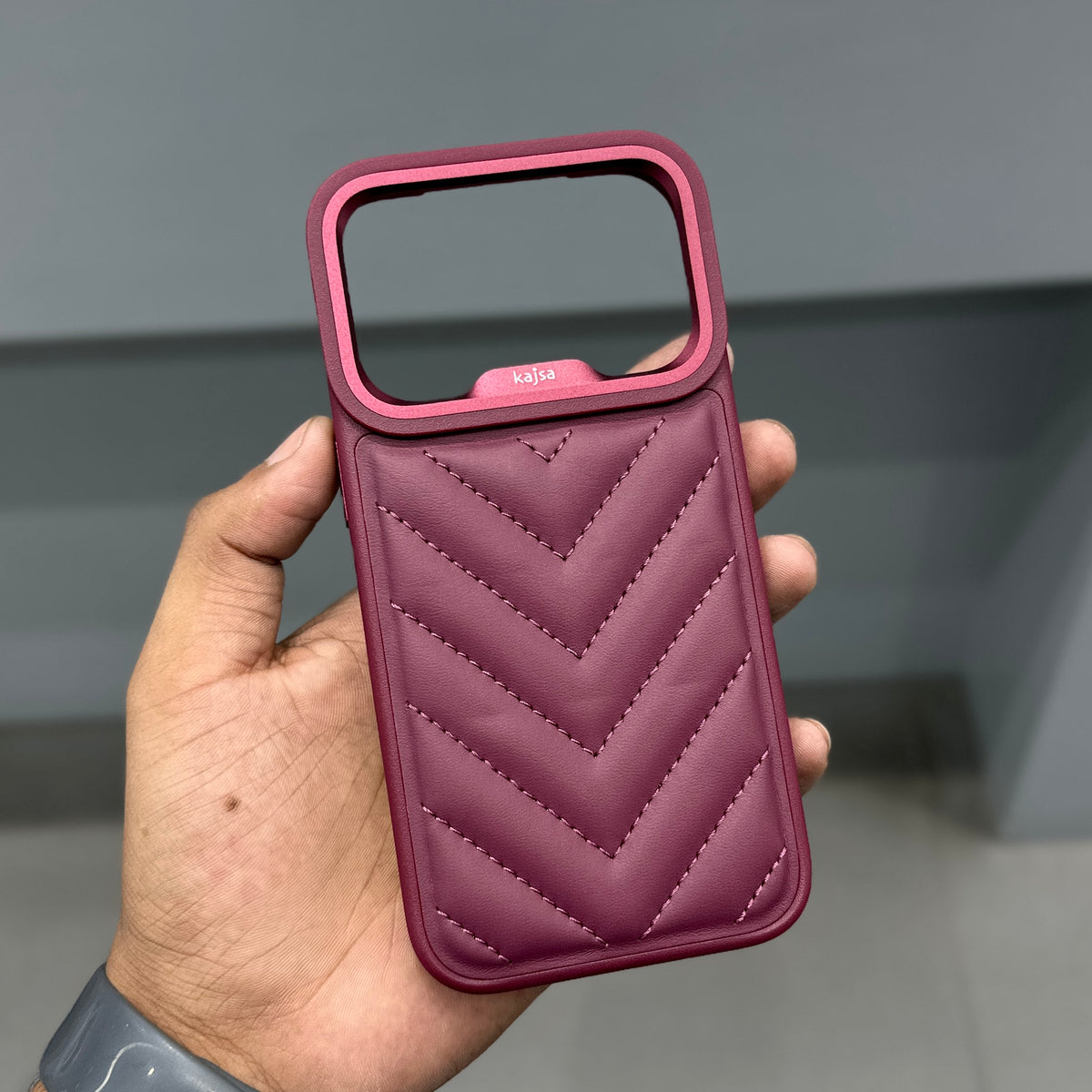 KAJSA VELVET ARMOR WINE RED CASE ( No. 3965 )