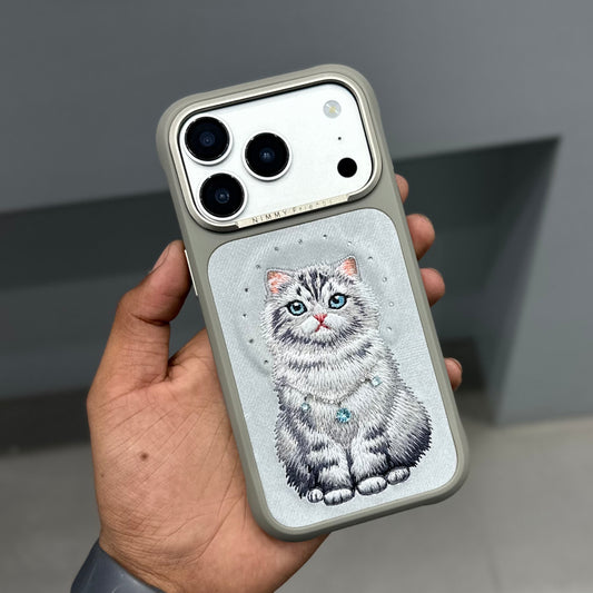 NIMMY FASION SERIES MAGSAFE-GREY CAT ( No. 3352 )