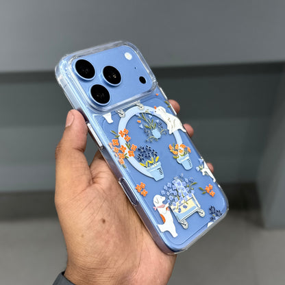 MOSTREET FLOWERS CASE - SKY BLUE ( No. 3925 )