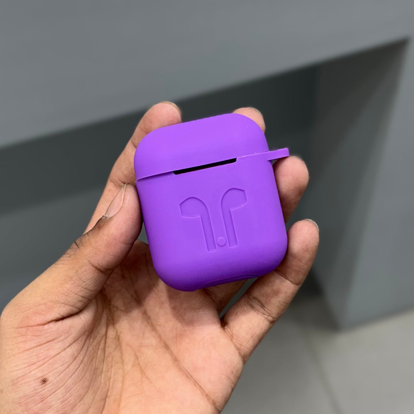 AIRPODS SILICON CASE - PURPLE ( No. 2672 )