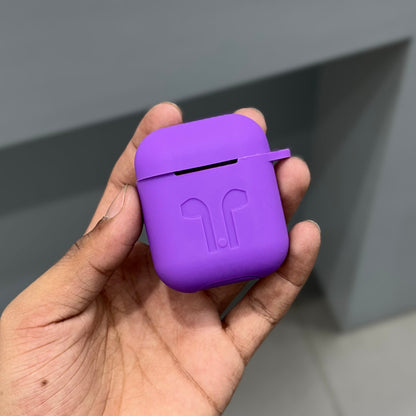 AIRPODS SILICON CASE - PURPLE ( No. 2672 )