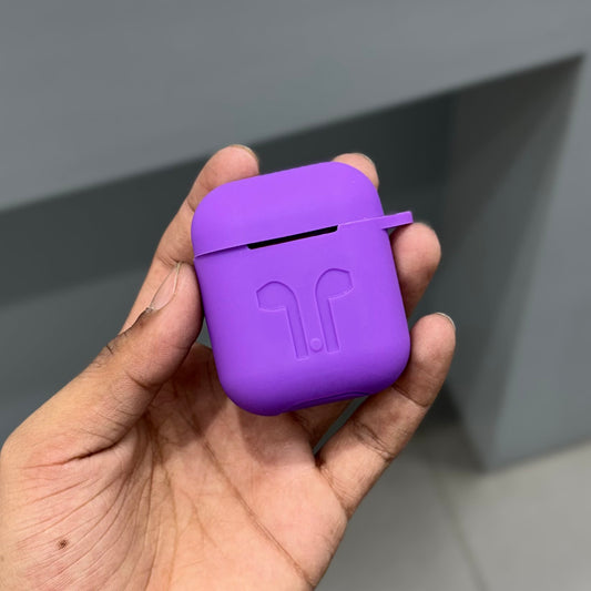 AIRPODS SILICON CASE - PURPLE ( No. 2672 )