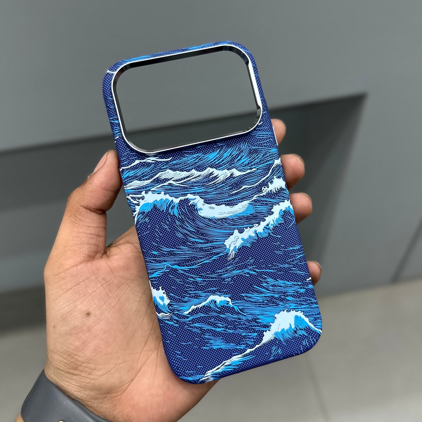 LUXO CARBON CASE- BLUE WAVES ( No. 3162 )