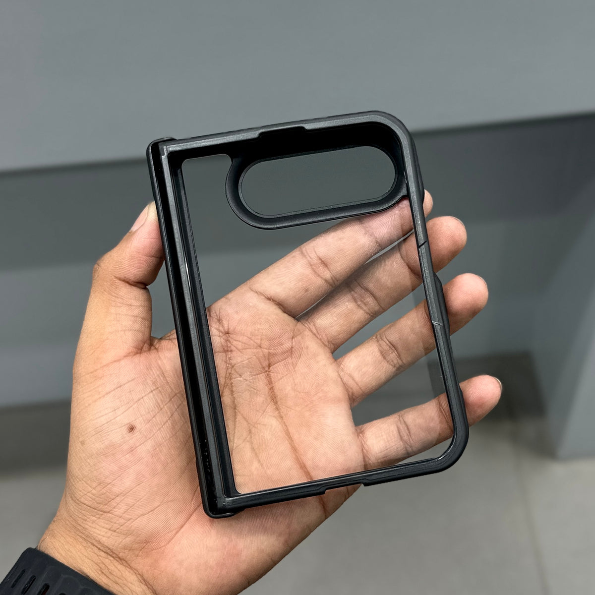 TRANZO BLACK FRAME I PHONE DUO CASE - BLACK ( No. 4073 )