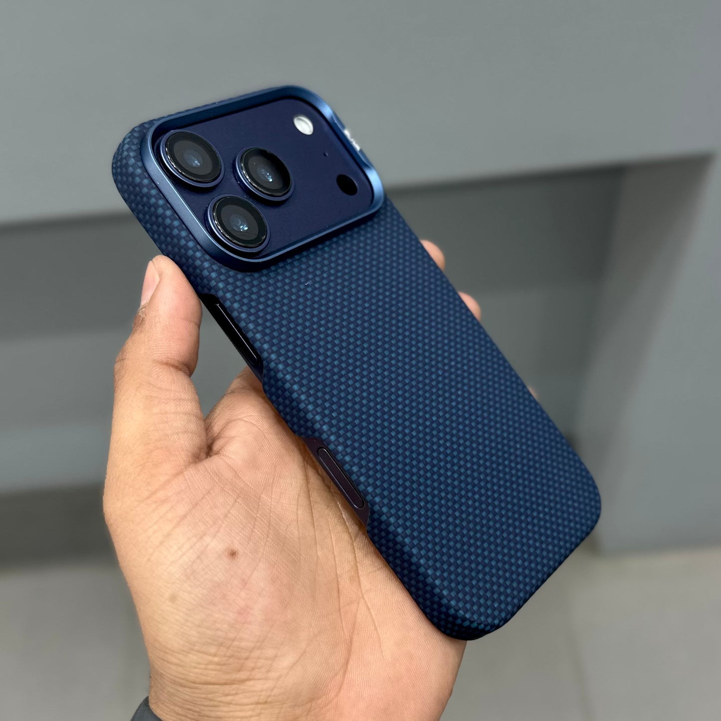 SLIVA IKEVLAR REAL CARBON CASE- BLUE ( No. 3135 )
