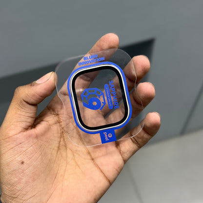 BLUEO SAPPHIRE GLASS WITH TITANUM ALLOY - NATURAL TITANIUM ( No. 2357 )