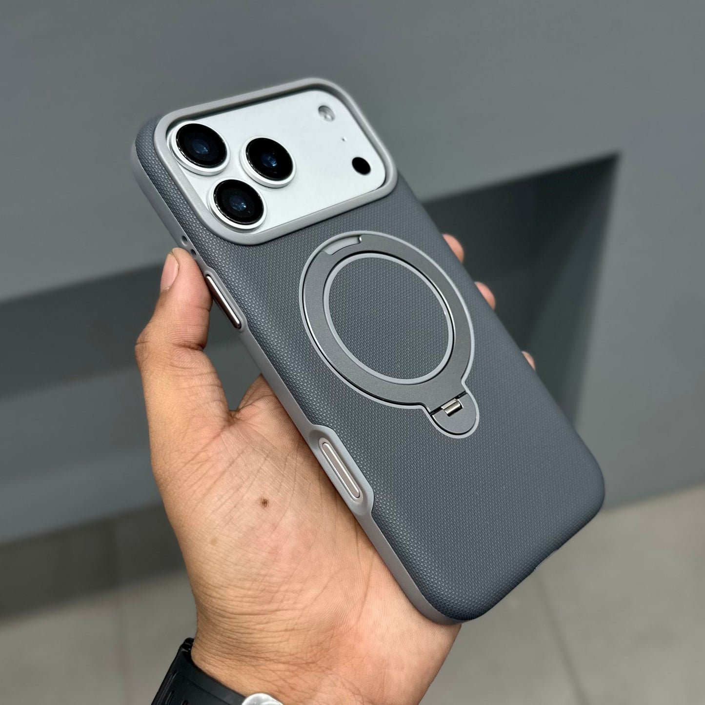 TADAMALL 360 MAGSAFE STAND CASE - GREY ( No. 2872 )